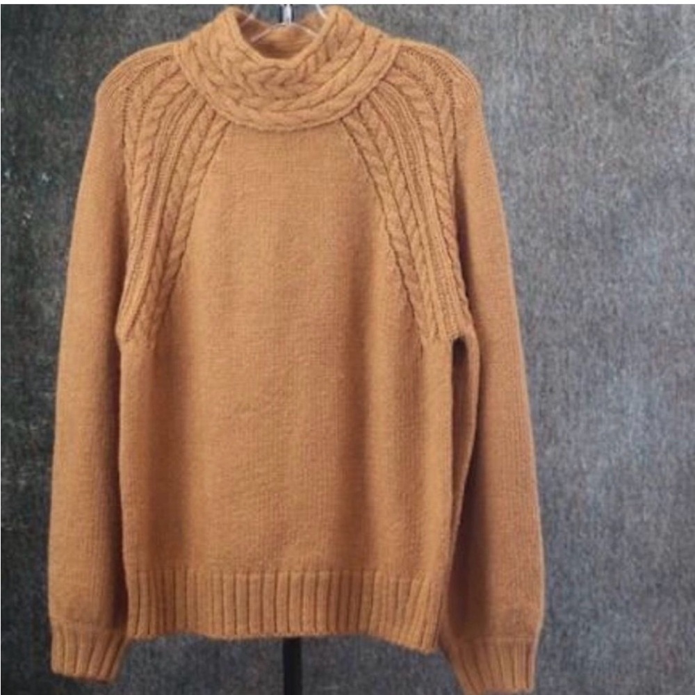 loveriche by Anthropologie Carmel Relaxed Fit Mock Neck Sweater — SZ XL like new